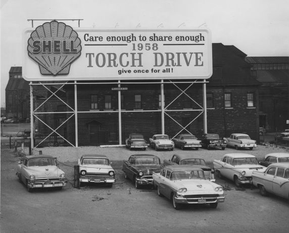 (35894) Shell - Care enough to share enough, 1958 Torch Drive, give once for all!, 1958.